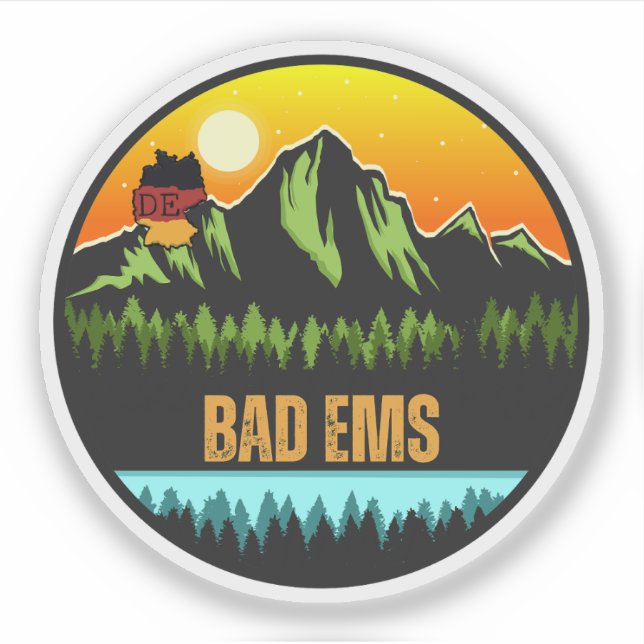 Sticker Bad Ems, Allemagne (Devant)