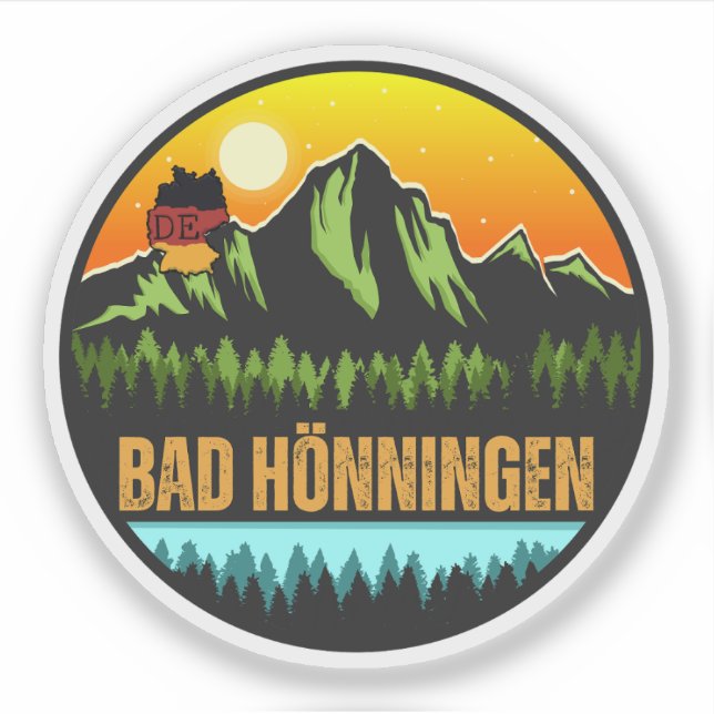 Sticker Bad Hönningen, Allemagne (Devant)