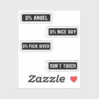 Badass Funny Helmet Stikers Pack II