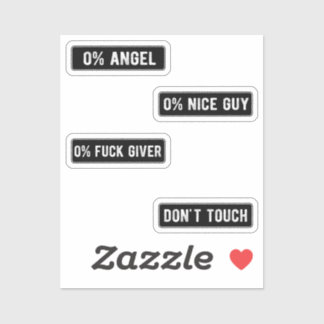 Sticker Badass Funny Helmet Stikers Pack II