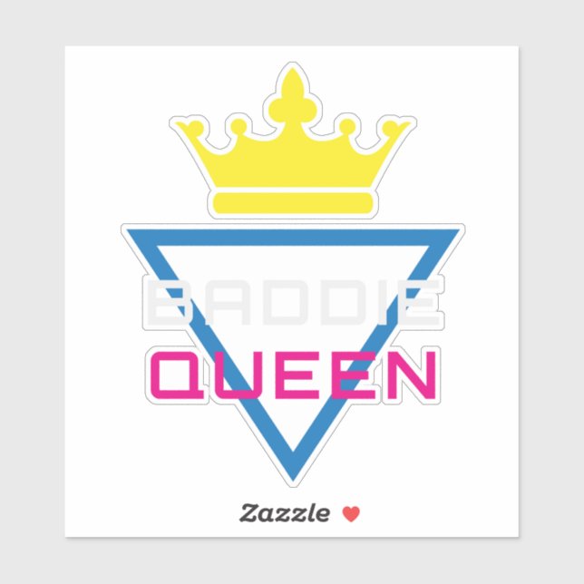 Sticker Baddie Queen Crown Y2K (Feuille)