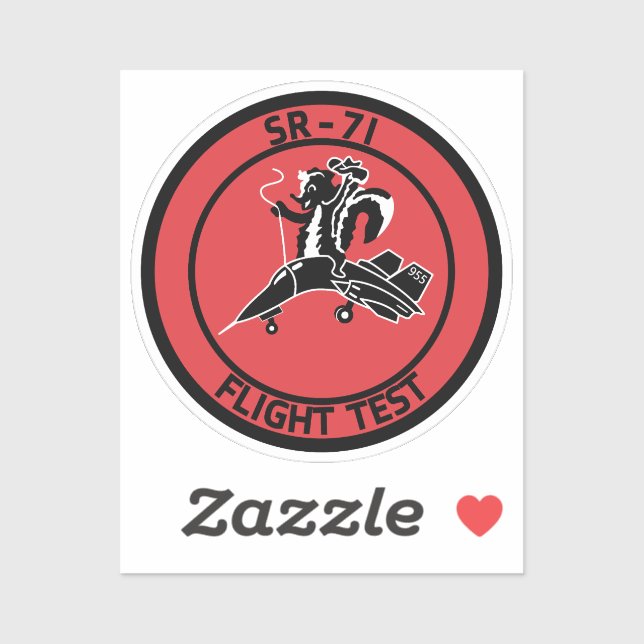 Sticker Badge de test en vol SR-71 (Feuille)