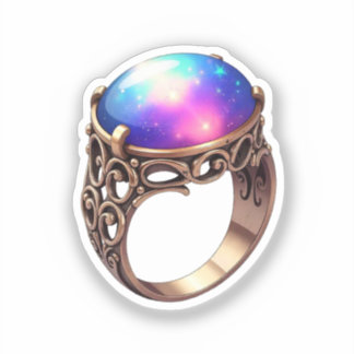 Sticker Bague de galaxie mystique