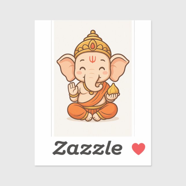 Sticker Baguette du seigneur Ganesha (Feuille)