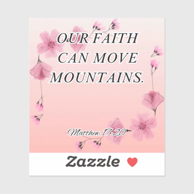 Sticker Baguette du verset de la Bible (Feuille)