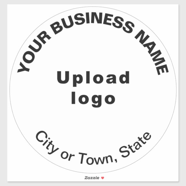 Sticker Baguette en vinyle blanc de forme ronde (Feuille)