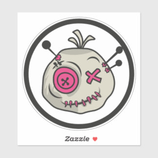 Sticker Baguette en vinyle Voodoo Moyen 6" x 6"