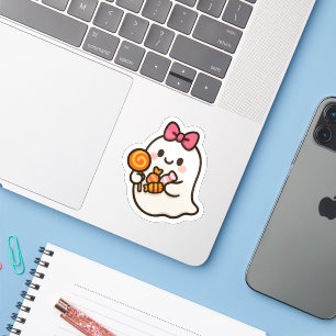 Sticker Baguette Halloween Ghost