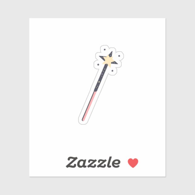 Sticker Baguette Magique Étoile (Feuille)