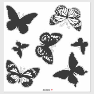 Sticker Baguettes de papillon Monarque noir