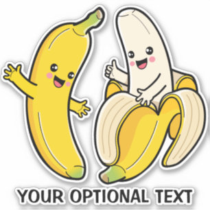 Sticker Baguettes personnalisées Bananes