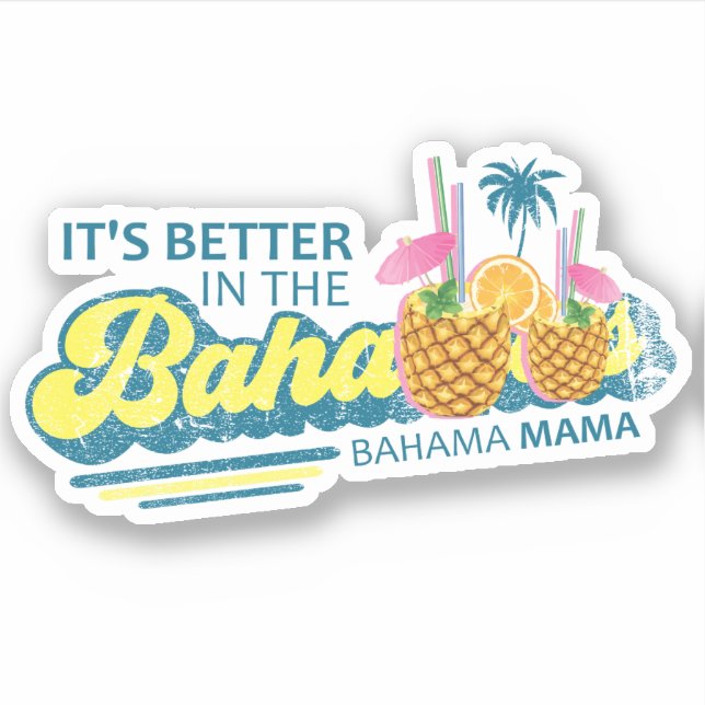 Sticker Bahama Mama Vacances Cruise (Devant)