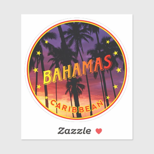 Sticker Bahamas (Feuille)