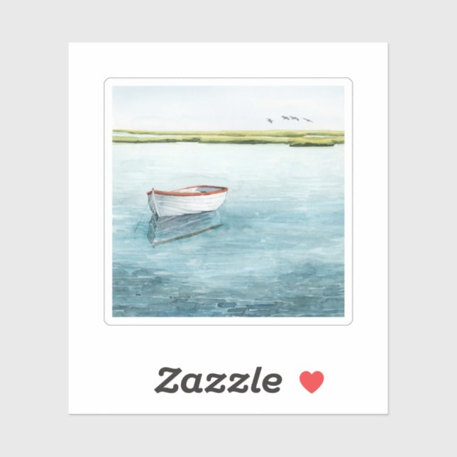 Sticker Baie ancrée I (Feuille)