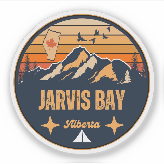 Sticker Baie Jarvis, Alberta (Devant)