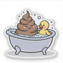 Baignoire Caca et Canard