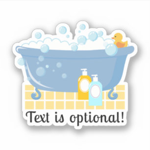 Sticker Bain Moussant Baignoire