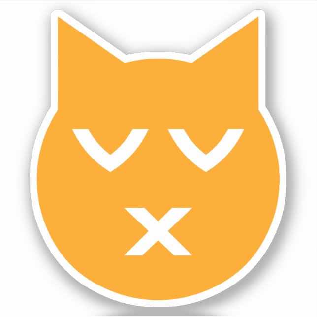 Sticker Baiser avec les yeux fermés Emoji Chat (Devant)