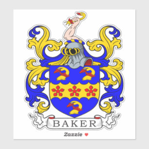 Sticker Baker Family Crest