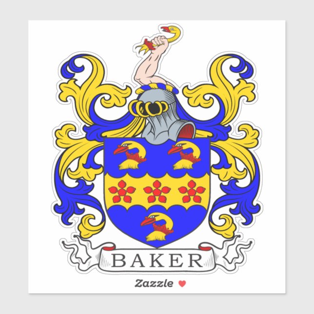 Sticker Baker Family Crest (Feuille)