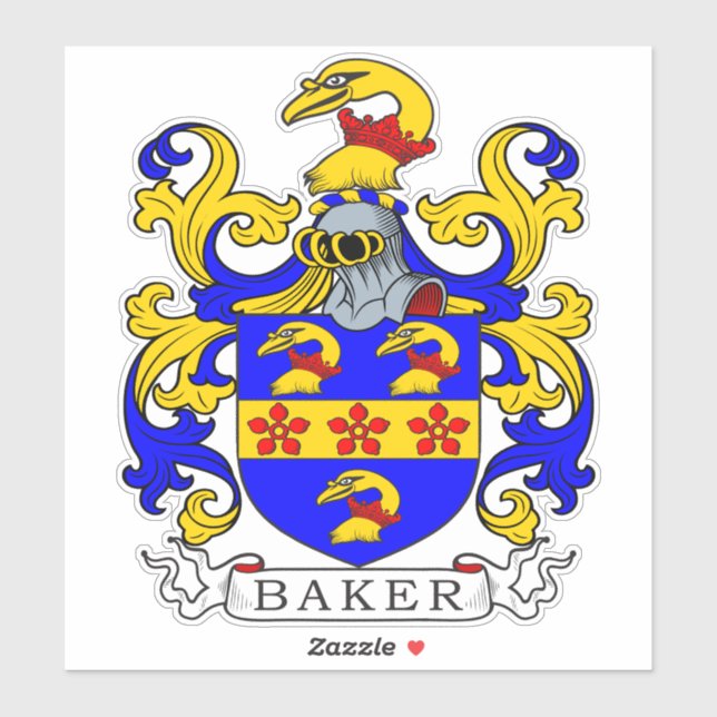 Sticker Baker Family Crest (Feuille)