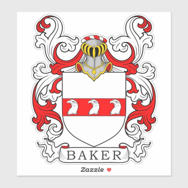 Sticker Baker Family Crest (Feuille)
