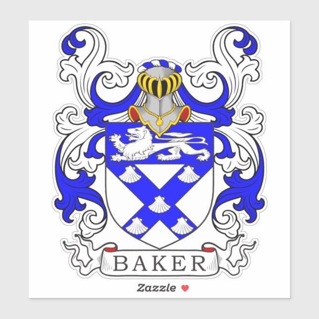 Sticker Baker Family Crest (Feuille)