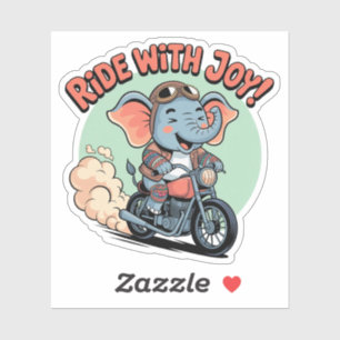 Sticker Balade avec joie - Amusant éléphant tatoué