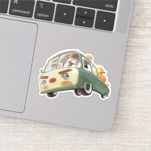 Sticker Balade en Citrouille lunaire