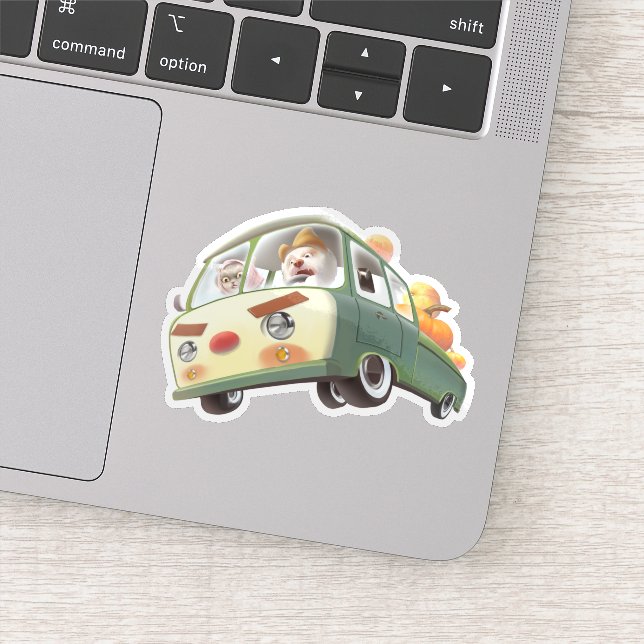 Sticker Balade en Citrouille lunaire (Détail)