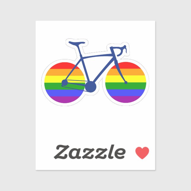 Sticker Balade En Vélo Pride (Feuille)