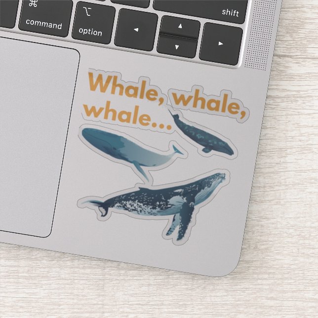 Sticker Baleine, baleine, baleine (Détail)