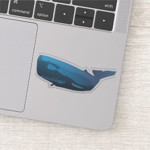 Sticker Baleine de Blue Sperm