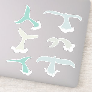 Sticker Baleines Blue Grey Ocean Wildlife Pack