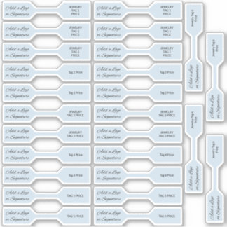 Sticker Balise de prix pour bijoux bleu Pastel 26 Signatur