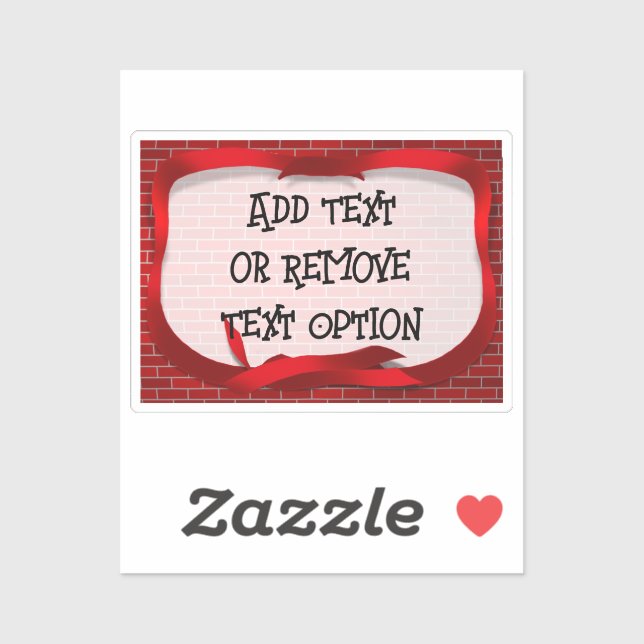 Sticker Balise rouge ruban Noël (Feuille)