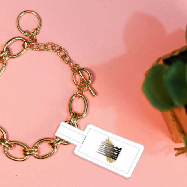 Sticker Balises de prix de bijoux Logo blanc 30 Foldover (Créateur téléchargé)