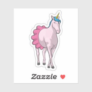 Sticker Ballet Unicorn Ballerina