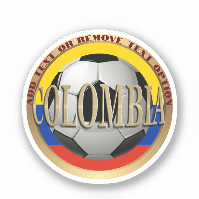 Sticker Ballon de Football Colombien (Devant)