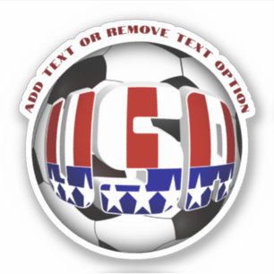 Sticker Ballon de football USA Sports