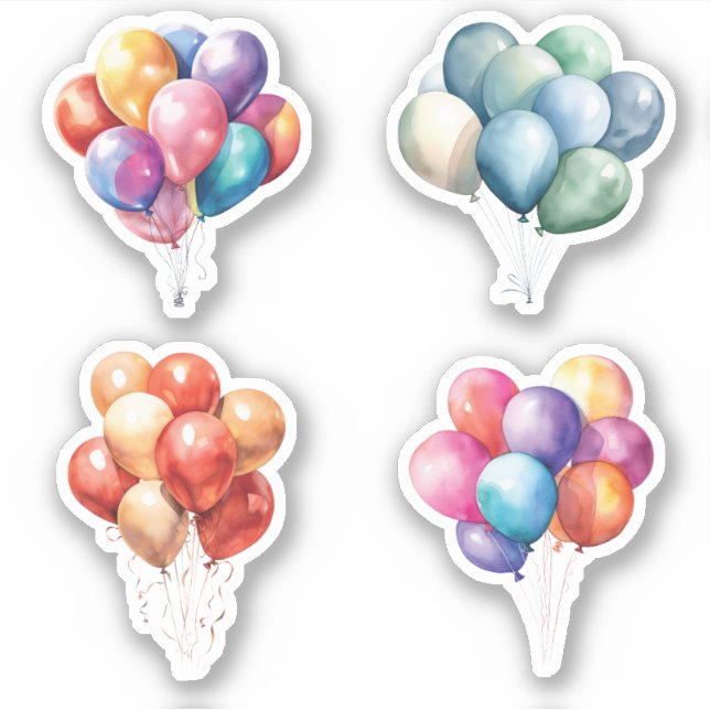 Sticker Ballons d'anniversaire (Devant)
