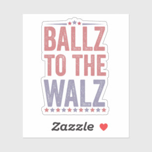 Sticker Ballz aux élections Walz Harris Walz 2024