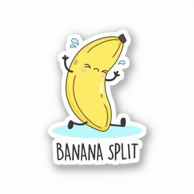 Sticker Banana Split Danser Danser Banana Pun (Devant)
