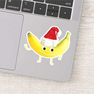 Sticker Banane de Noël amusante