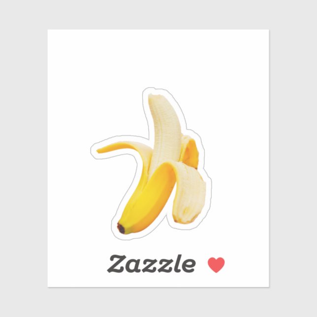 Sticker Banane - Esthétique des fruits (Feuille)