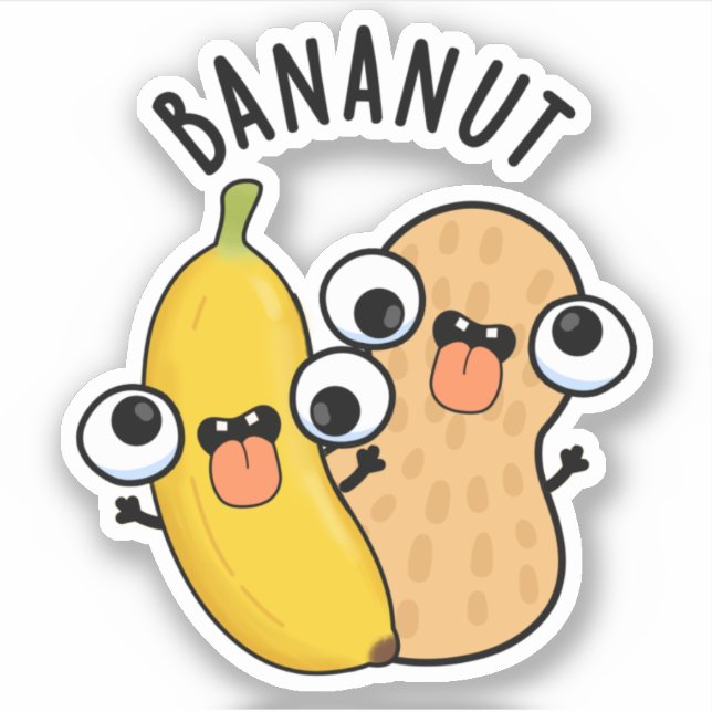 Sticker Bananut Funky Fruit Banana Pun (Devant)