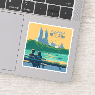 Sticker Banc de New York Central Park