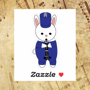 Sticker Bande de Marquage Rabbit Clarinet Bleu et Blanc