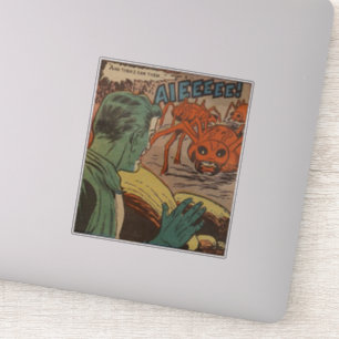 Sticker Bande dessinée d'horreur d'âge d'or   BD Vintage 1