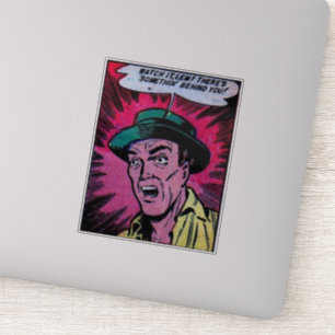 Sticker Bande dessinée d'horreur d'âge d'or BD Vintage a